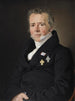 Portret van de wetenschapper Hans Christian Ørsted - Christian Albrecht Jensen — weergave van het kunstwerk