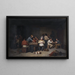 a scene at the Brokkensbod inn - Christian Andreas Schleisner — framed artwork on a wall