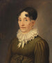 Portrait of a woman with ring and pipe necklace - Christian August Lorentzen — artwork view