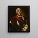 portret van Augustus III, koning van Saksen en Polen - Christian Benjamin Müller — ingelijst kunstwerk aan de muur