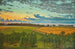 Terugkeer van de kust bij zonsondergang - Christian Bernhard Severin Berthelsen — weergave van het kunstwerk