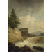Reproductie van het schilderij Noord-Europees landschap met waterval - Christian Ezdorf
