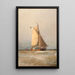 Holland Tjalk painting - Christian Fredrik Svensson — framed artwork on a wall