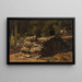 Houten Pieux-schilderij aan de rand van het bos - Christian Friedrich Gille — ingelijst kunstwerk aan de muur