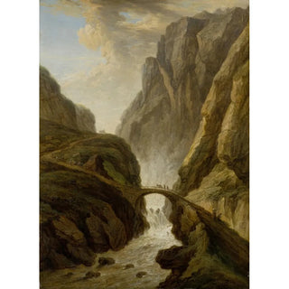Christian Georg Schtz the elder - Devils Bridge on the St Gotthard Road.webp