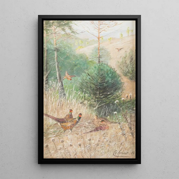 Christian Krner - Landscape With Pheasants.webp