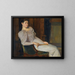 Meis in wit - Christian Krohg — ingelijst kunstwerk aan de muur