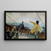 Leiv Eirikson ontdekkend Amerika - Christian Krohg — ingelijst kunstwerk aan de muur