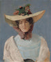 portret van actrice Agnès Mowinckel - Christian Krohg — weergave van het kunstwerk