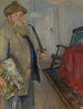 Zelfportret - Christian Krohg — weergave van het kunstwerk