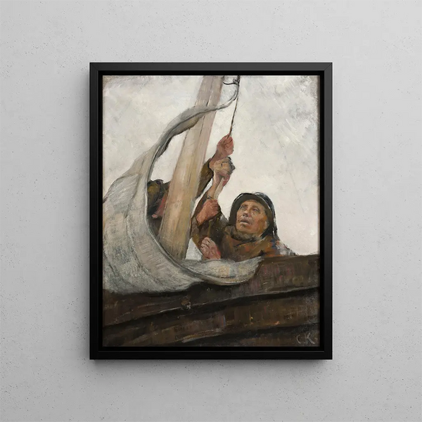 Christian Krohg - Setting Sail.webp