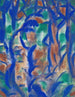 Landschap Westphalien - Christian Rohlfs — weergave van het kunstwerk