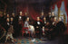 Washington Irving en zijn literaire vrienden in Sunnyside - Christian Schussele — weergave van het kunstwerk