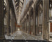 Kerkinterieur in gotische stijl - Christian Stöcklin — weergave van het kunstwerk