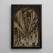 Kerkinterieur schilderij - Christian Stöcklin — weergave van het kunstwerk