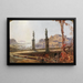 Landelijk ideaal met tempel - Christian Wilberg — ingelijst kunstwerk aan de muur