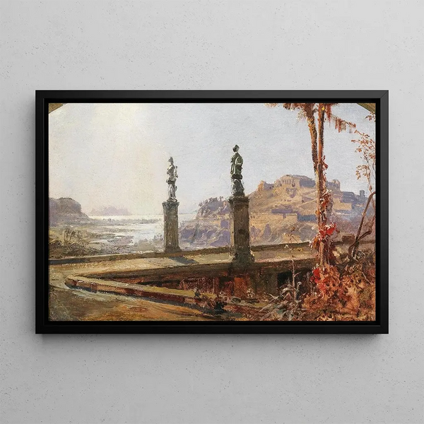Christian Wilberg - Ideallandschaft mit Tempelanlage.webp