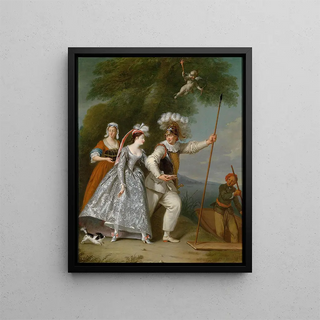 Christian Wilhelm Ernst Dietrich - Ein eleganter Herr als Pierrot.webp