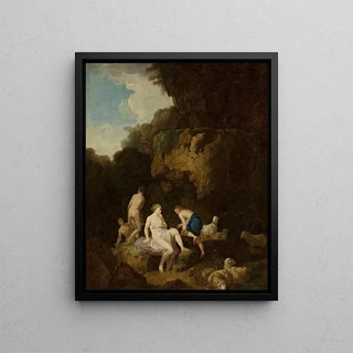 Christian Wilhelm Ernst Dietrich - Nymphs in a grotto.webp