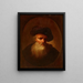 Portret van een oude man - Christian Wilhelm Ernst Dietrich — ingelijst kunstwerk aan de muur
