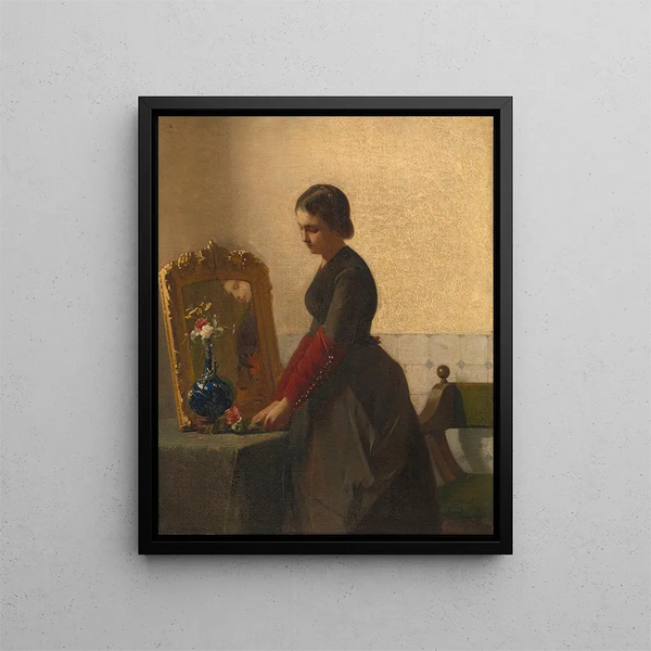 De zus van de bruid - Christoffel Bisschop — ingelijst kunstwerk aan de muur