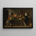 van een genre scène in een taverne - Christoffel Jacobsz van der Laemen — ingelijst kunstwerk aan de muur