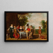 van een gezelschap aan tafel in een park - Christoffel Jacobsz van der Lamen — ingelijst kunstwerk aan de muur