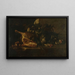 Natuurstudie met vlees en dode vogels - Christoffel Puytlinck — ingelijst kunstwerk aan de muur