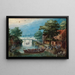 Landschapschilderij Zomer - Christoffel van den Berghe — ingelijst kunstwerk aan de muur