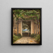 Een pergola in Italië - Christoffer Wilhelm Eckersberg — ingelijst kunstwerk aan de muur