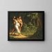 Een verleidingsscène in een bos - Christoffer Wilhelm Eckersberg — ingelijst kunstwerk aan de muur