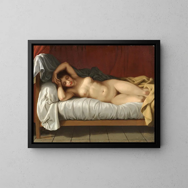Model liggend - Christoffer Wilhelm Eckersberg — ingelijst kunstwerk aan de muur