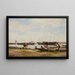 Deel van Nyholm met de kraan en enkele oorlogsschepen - Christoffer Wilhelm Eckersberg — ingelijst kunstwerk aan de muur