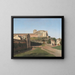 Porta Angelica en deel van het Vaticaan - Christoffer Wilhelm Eckersberg — ingelijst kunstwerk aan de muur