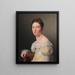 Portret van Emilie Henriette Massmann, verloofde van Frederik Wilhelm Caspar von Benzon - Christoffer Wilhelm Eckersberg — ingelijst kunstwerk aan de muur