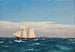 Maritiem landschap met het eiland Hjelm en de kust van Jutland - Christoffer Wilhelm Eckersberg — weergave van het kunstwerk