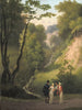 La Fente du Diable au Manoir de Liselund L'île de Møn - Christoffer Wilhelm Eckersberg — weergave van het kunstwerk