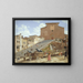 van de marmeren trappen die leiden naar de kerk van Santa Maria in Aracoeli in Rome - Christoffer Wilhelm Eckersberg — ingelijst kunstwerk aan de muur
