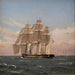 La corvette Najaden onder zeilen - Christoffer Wilhelm Eckersberg — weergave van het kunstwerk