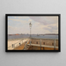 van het uitzicht vanaf de batterij van Trekroner met Kopenhagen op de achtergrond - Christoffer Wilhelm Eckersberg — ingelijst kunstwerk aan de muur