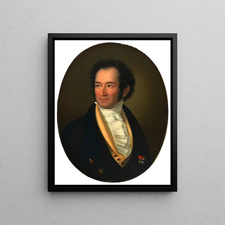 Portret van een heer - Christoph Frank — ingelijst kunstwerk aan de muur