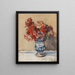 Bloemen in een blauwe vaas - Christopher Wood — ingelijst kunstwerk aan de muur