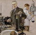 Chronometrage d'une expérience, illustration de publicité Howard Watch - Frank Xavier Leyendecker — weergave van het kunstwerk