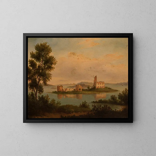 Kasteel van Trakai - Chrystian Breslauer — ingelijst kunstwerk aan de muur