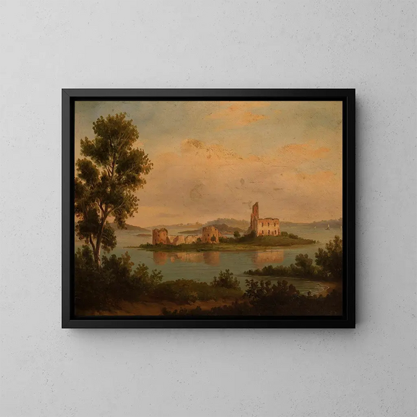 Kasteel van Trakai - Chrystian Breslauer — ingelijst kunstwerk aan de muur
