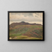 Landschap met een weide en een heuvelketen, schets - Chrystian Breslauer — ingelijst kunstwerk aan de muur