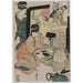 Reproductie van het schilderij Chushingura, Acte I de L'entrepôt de la loyauté - Kitagawa Utamaro | Reproduction