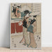 Reproductie van het schilderij Chushingura - Acte VIII du Trésor de la Loyauté - Kitagawa Utamaro