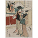 Reproductie van het schilderij Chushingura - Acte VIII du Trésor de la Loyauté - Kitagawa Utamaro
