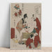 Reproductie van het schilderij Chushingura - Acte X van de Schat van Loyaliteit - Kitagawa Utamaro